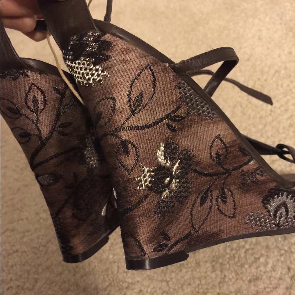 Nine West platform wedges
